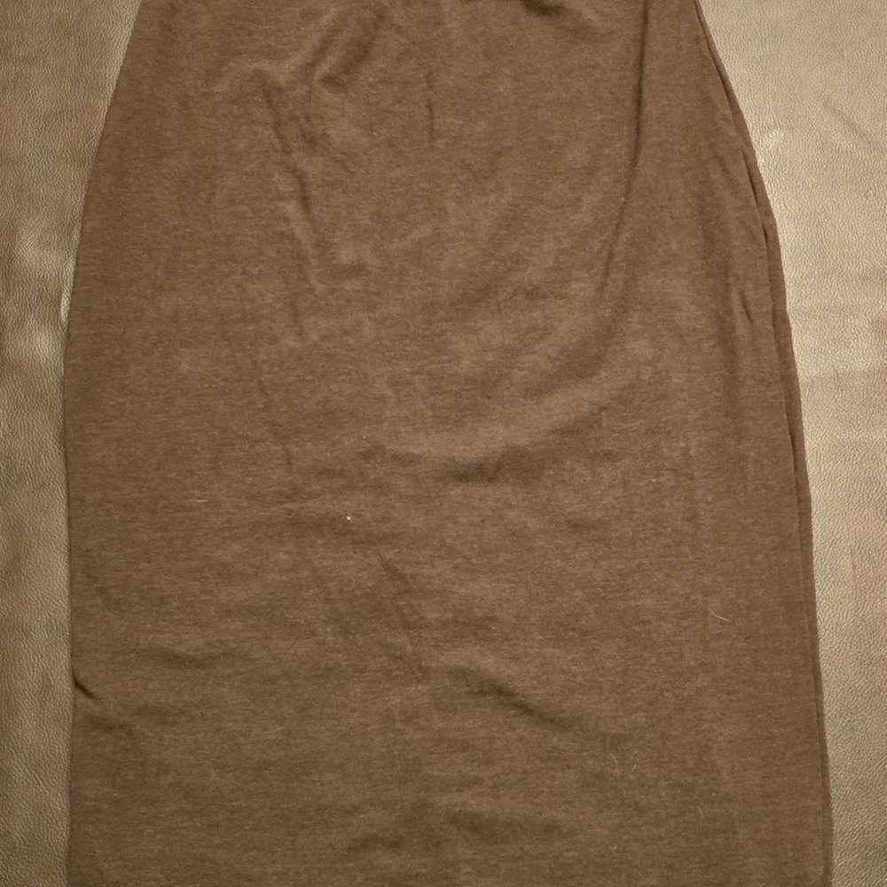 Fashion Nova Brown Strapless Midi Dress for Work